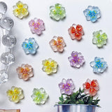 50st 3D Blume Nagel Charms Nägel Zubehör Nageldesign Glitzersteine ​​Nailart Strasssteine ​​Flower Nail Charms Luminous Flower Nail Art Charms Bunte Blumen Deko Nagel Steinchen Blommor Nail Strass