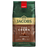 Jacobs Kaffeebohnen Café Crema Intense, intensiv med Kakao- & Nussnote, geröstet i Bremen, Intensität 7/10, Kaffee ganze Bohnen, 1 kg