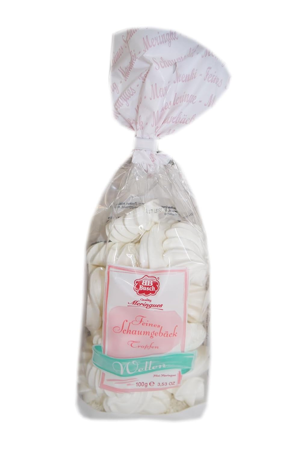 Fina vita, vågiga, kvalitetsmarshmallows, 100 g