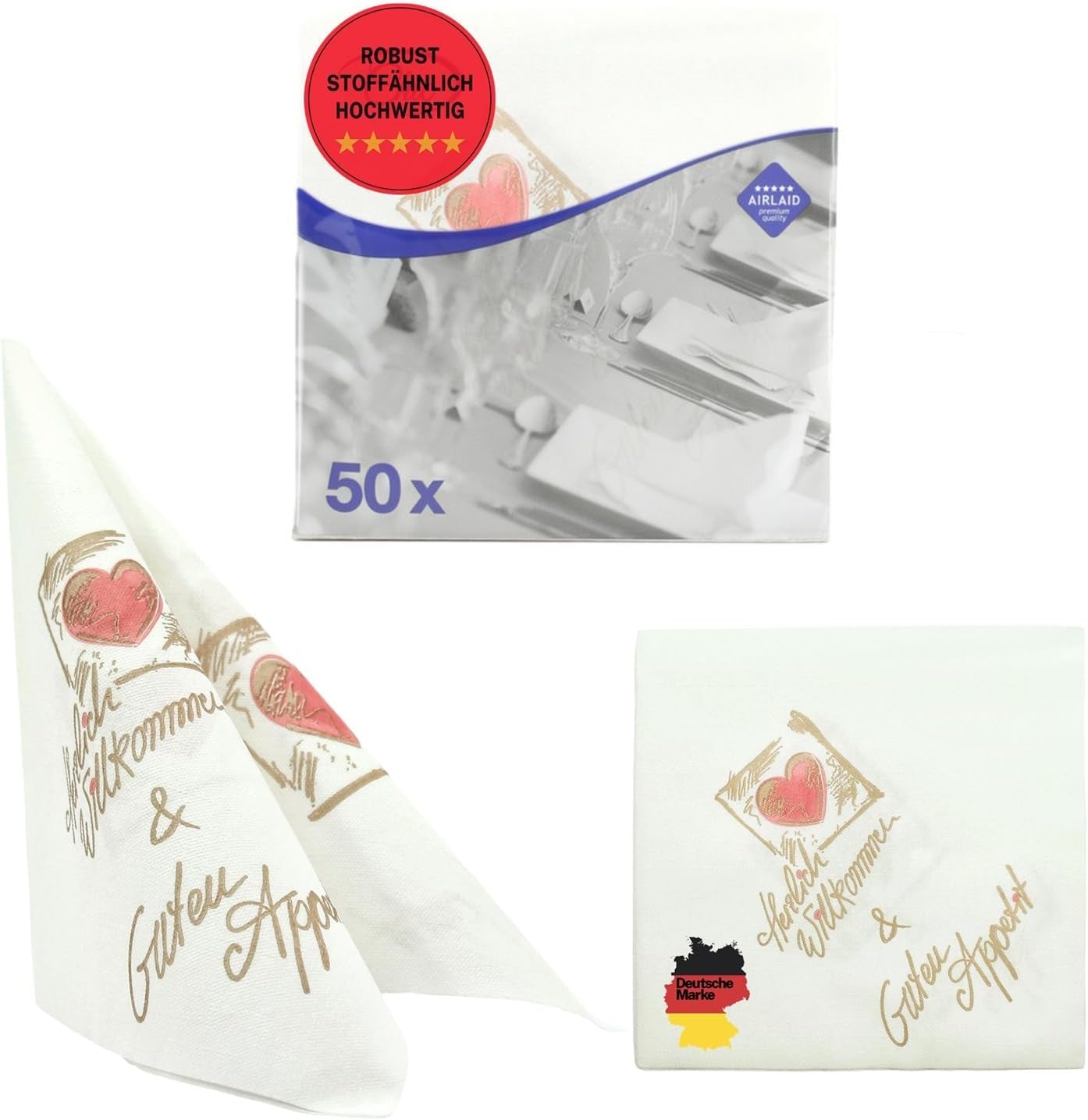 50 Aroba Airlaid servetter Textillook 19 FÄRGER 40X40 Cm 1/4-faldig högkvalitativ textillook Bröllopsservetter för jubileer Hotell Catering Helgdagar Jul Bröllop Rosa
