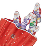 Milka Mini Santas – alpin mjölkmix, mjölkgrädde och hasselnötter i festlig individuell förpackning – 120g