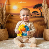 Playgro Jerry Giraffe Bringning - Baby Bringning - Silikon Bringning - Silikon Bringning - Tandningshjälp - Silikon - Baby Bringning - Färgglad