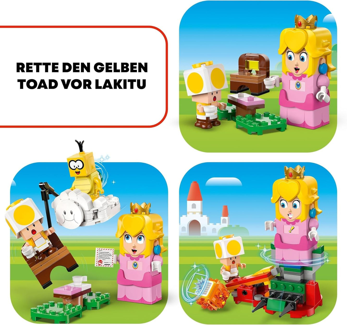 LEGO Super Mario Adventures med interaktiv persika, lekset för barn med gul padda, Nintendo-present för pojkar, flickor och alla spelare från 6 år 71441 Byggset Besuche den LEGO-Store