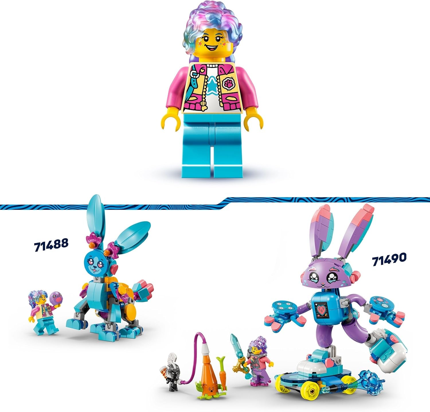 LEGO Dreamzzz Bunchus Creative Animal Adventures Barnleksakskanin 20-i-1 Fantasy-lekset med minifigur Izzie Present för flickor och pojkar 7 år gamla 71488 Byggset Besuche den LEGO-Store