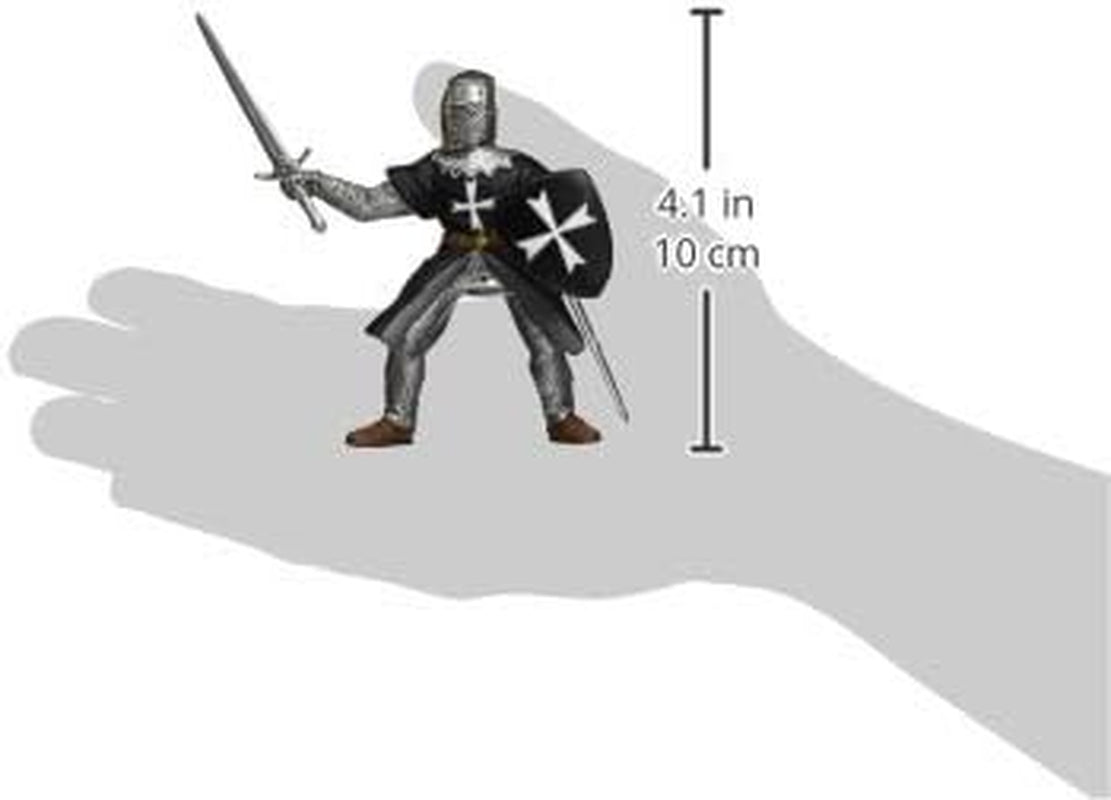 Papo -Handmålade - Figurer -Medeltida-Fantasi - Johannesriddare med svärd-39938-Samlarobjekt-För barn - Passar pojkar och flickor - Från 3 år Actionfigurer Naty Shop