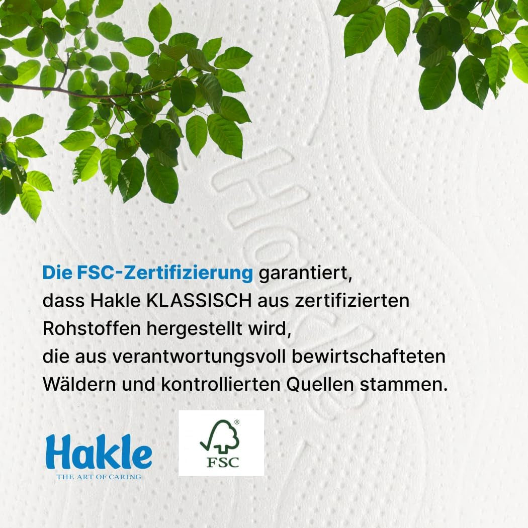 Hakle Traumweich Toalettpapper - 16 rullar, skonsam rengöring för välbefinnande (2-pack)