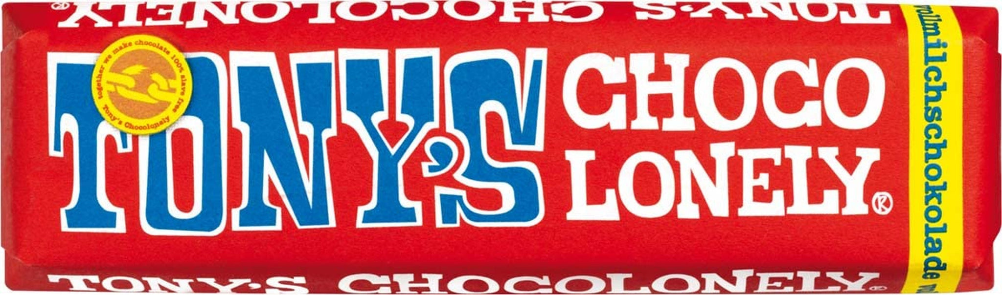 Tony's Chocolonely, mjölkchoklad med kola och havssalt 47g