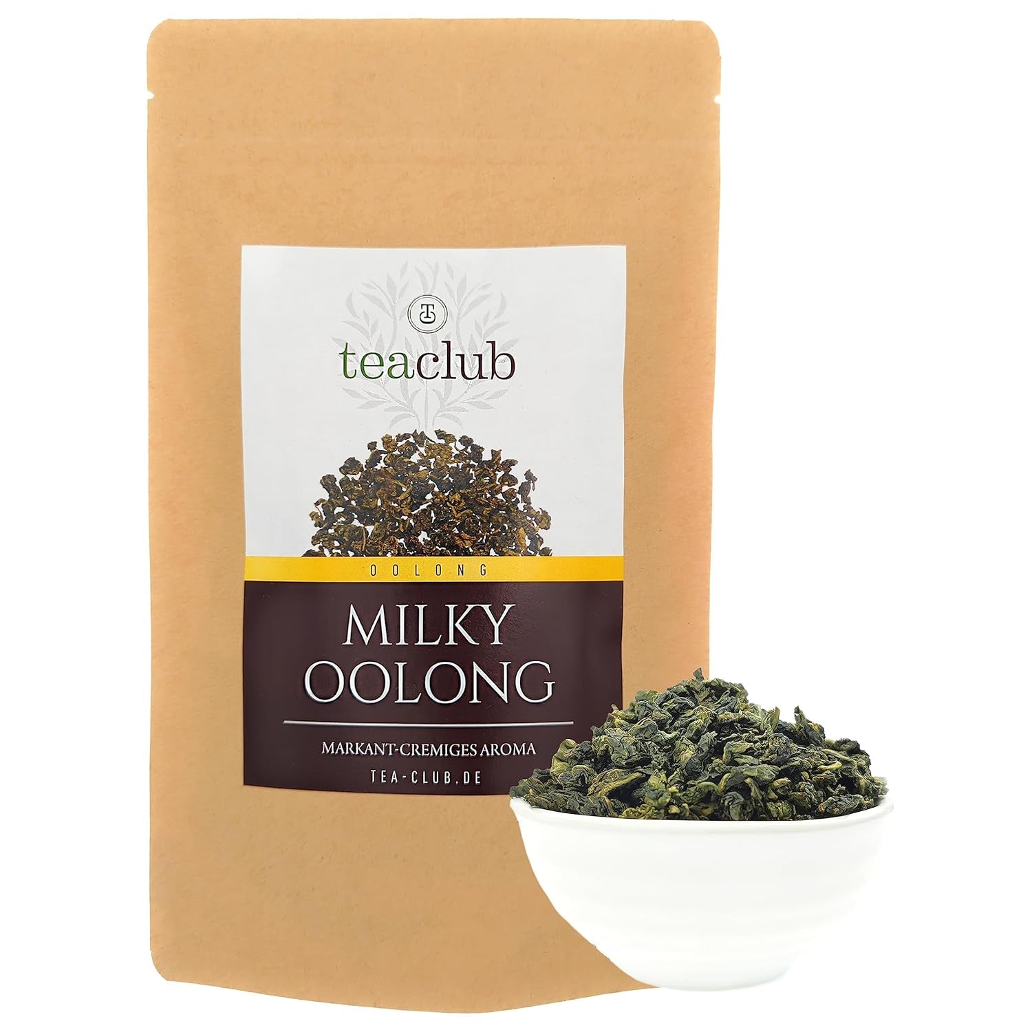 MILKY OOLONG 100G, premium Oolong-te med grönt te, bulk-halvfermenterat grönt te, Teaclub Green Tea Loose Leaves
