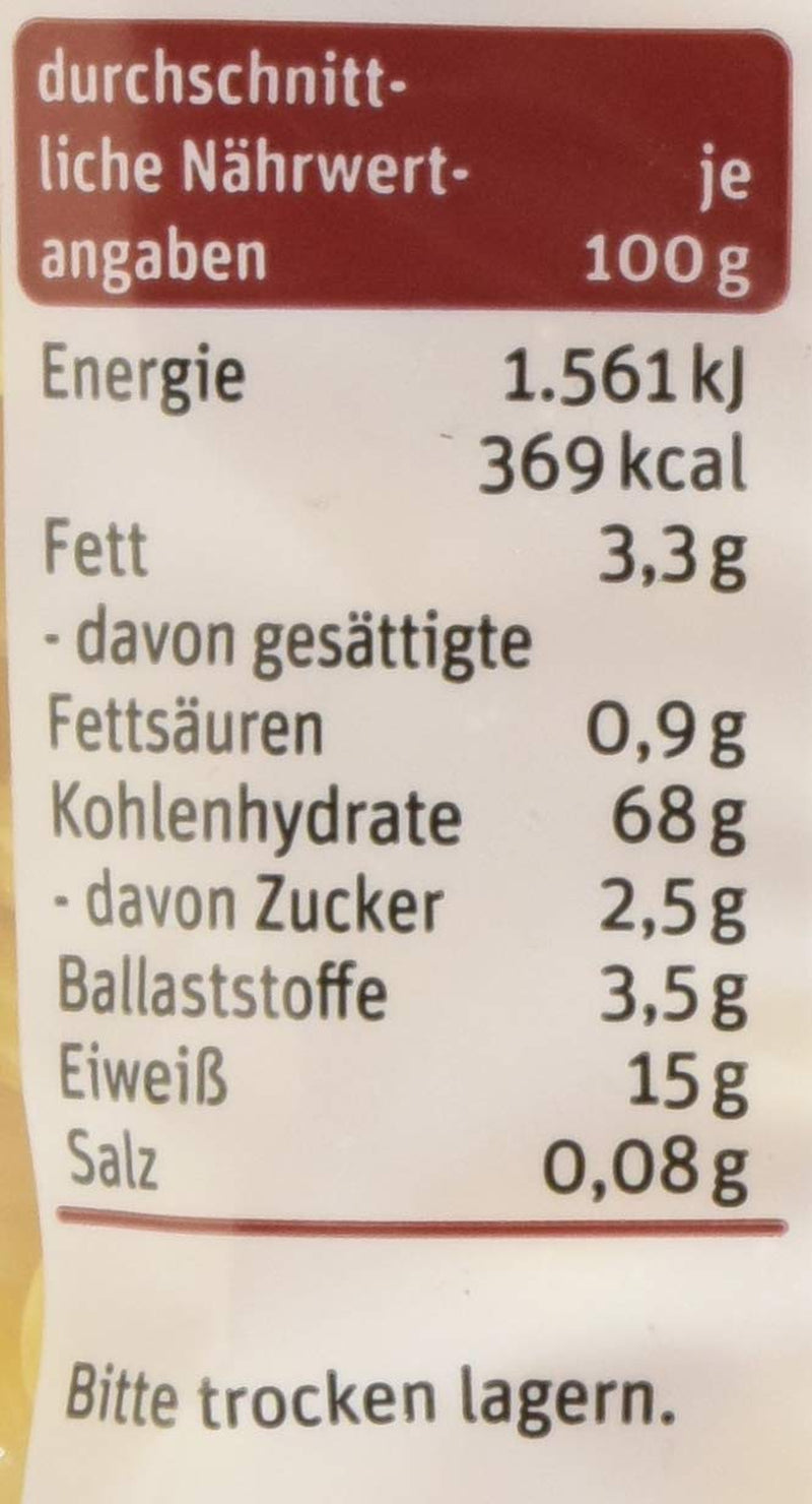 tegut... Nudlar med ägg, korkskruv, 1 x 500 g