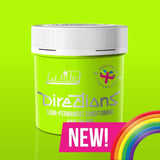 Instruktioner semi-permanent hårfärg 88ml - Fluorescerande Orange Hårfärgning Naty Shop Fluorescent Green 88 Ml (förpackning med 2)