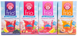 Teekanne Frio förpackning om 4, körsbärsrabarber, citronvinbär, citronhallon, passionsfruktpersika (4 x 45 g)