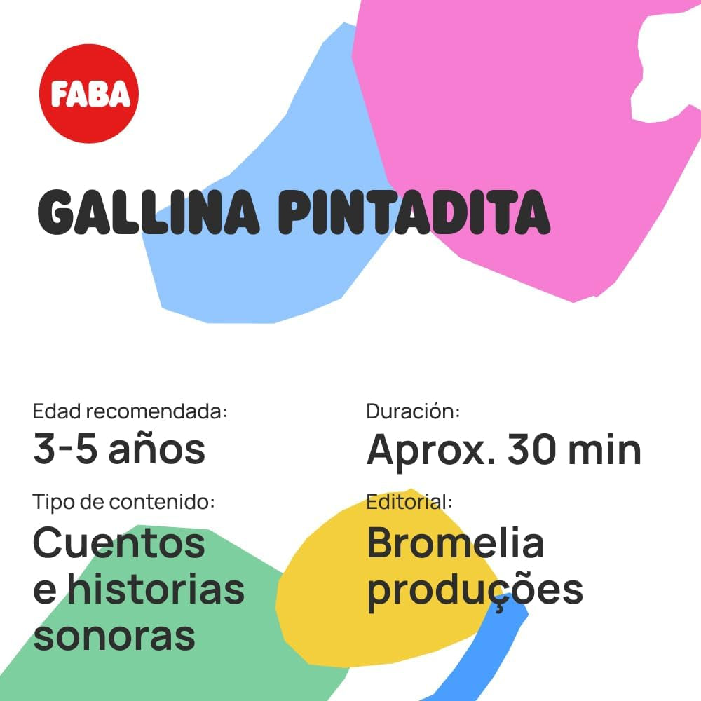 Caracter Sonoro - Hen Pintadita - Berättelser och ljudhistorier för flickor och pojkar 2-4 år, leksaker och pedagogiskt innehåll i spanska leksaker Bebe Naty Shop