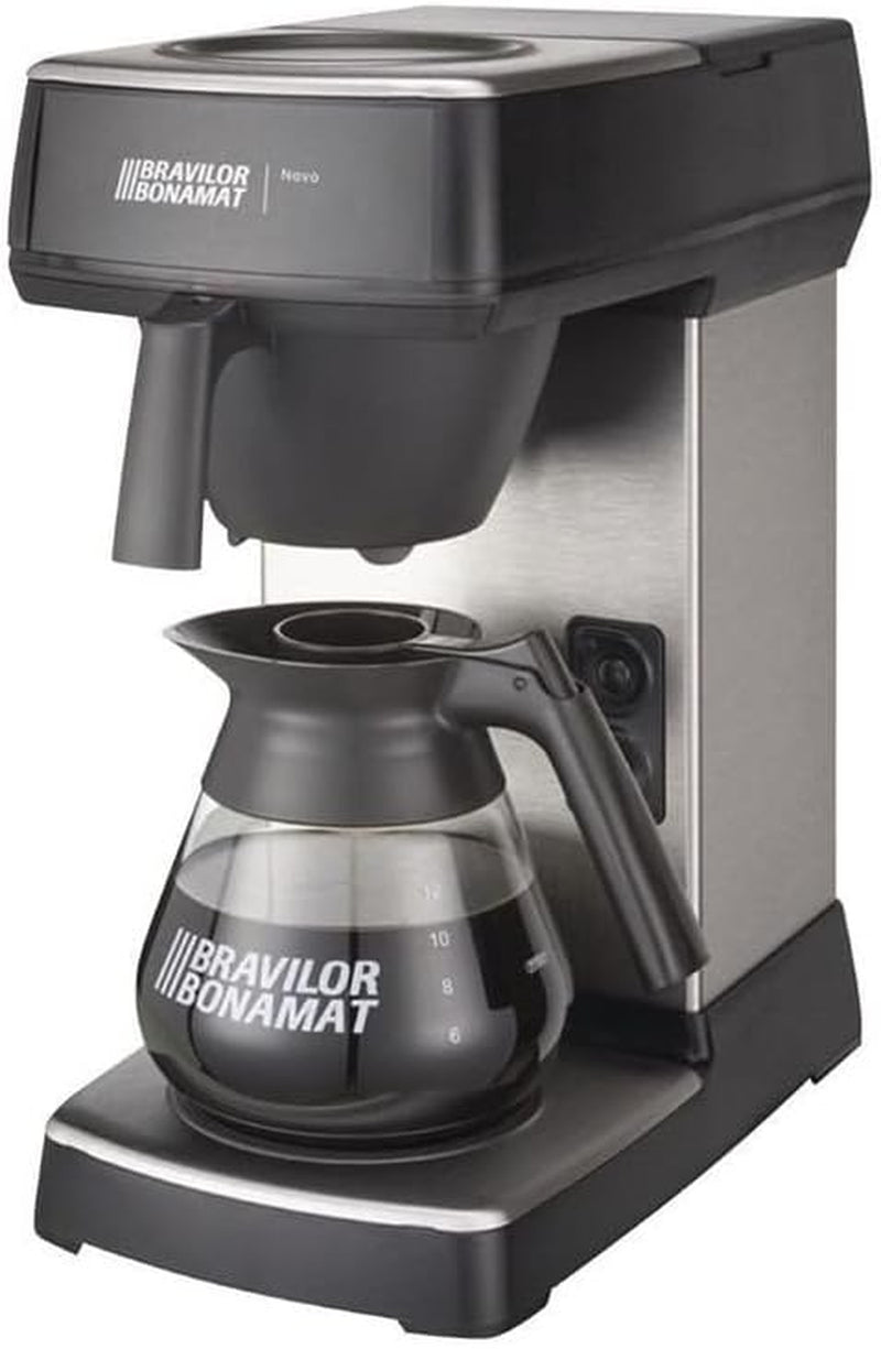 F454 Novo Espressomaskin, 1,5 L, Svart, 430 (H) x 205 (B) x 340 (D) mm