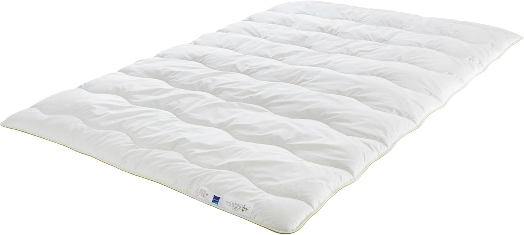 Badenia Trendline Eco quilt Aerelle Blue Duo 135 X 200 Cm, Vit, Öko-Tex certifierad, Tillverkad i enlighet med tysk kvalitetsstandard Täcken och täcken Naty Shop