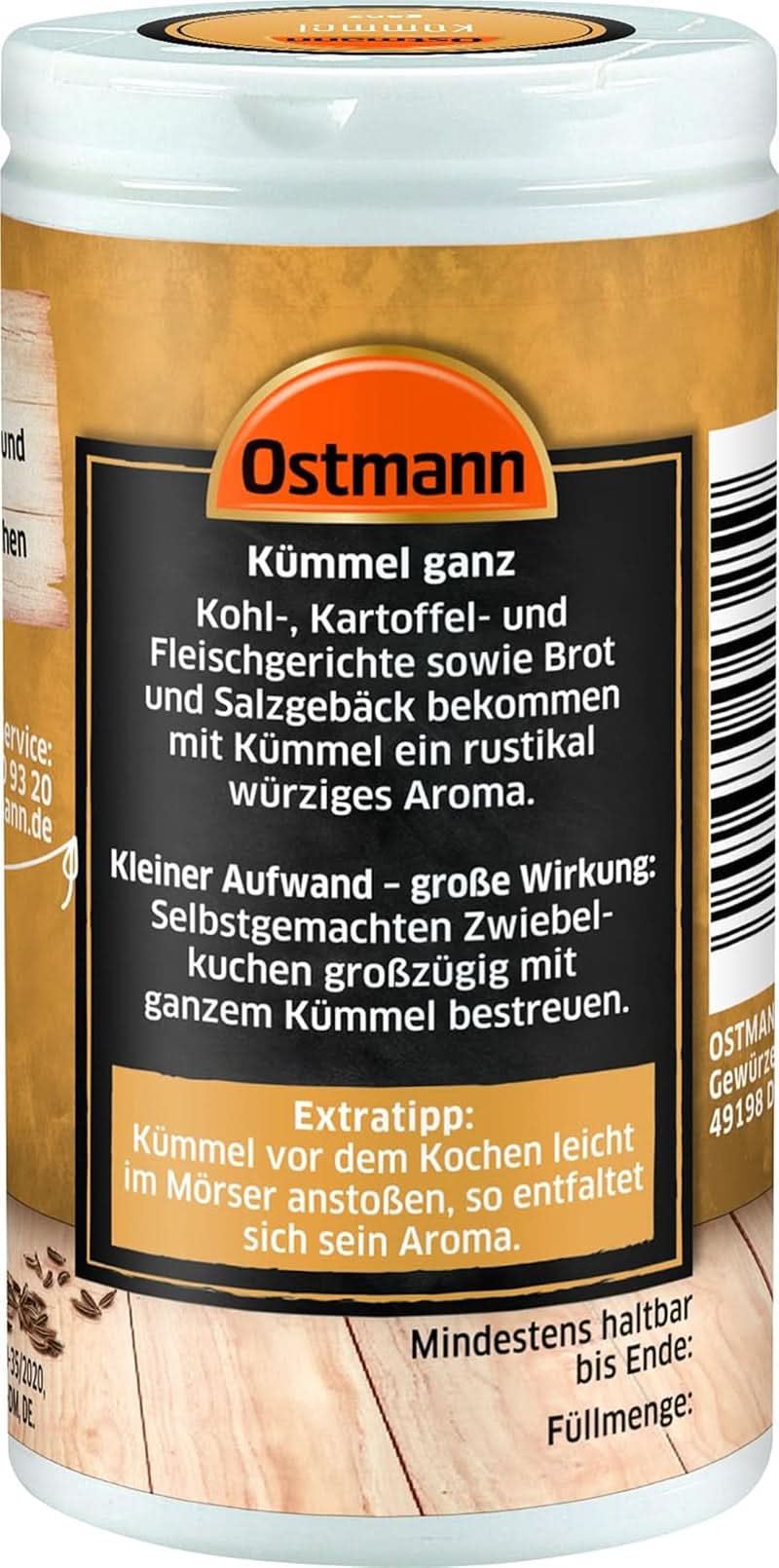 Ostmann - Hel spiskummin, 35 gram Condimente Naty Shop