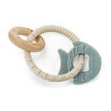 reer BiteDuo | Baby Silicone Wood Teether | Tandsjukdomar | Motoriserad leksak