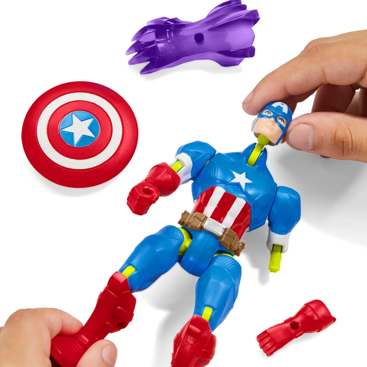 Mixmashers Marvel Captain America Avengers Mix-och-matcha actionfigurer och tillbehör Actionfigurer Naty Shop