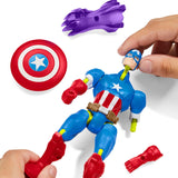 Mixmashers Marvel Captain America Avengers Mix-och-matcha actionfigurer och tillbehör Actionfigurer Naty Shop
