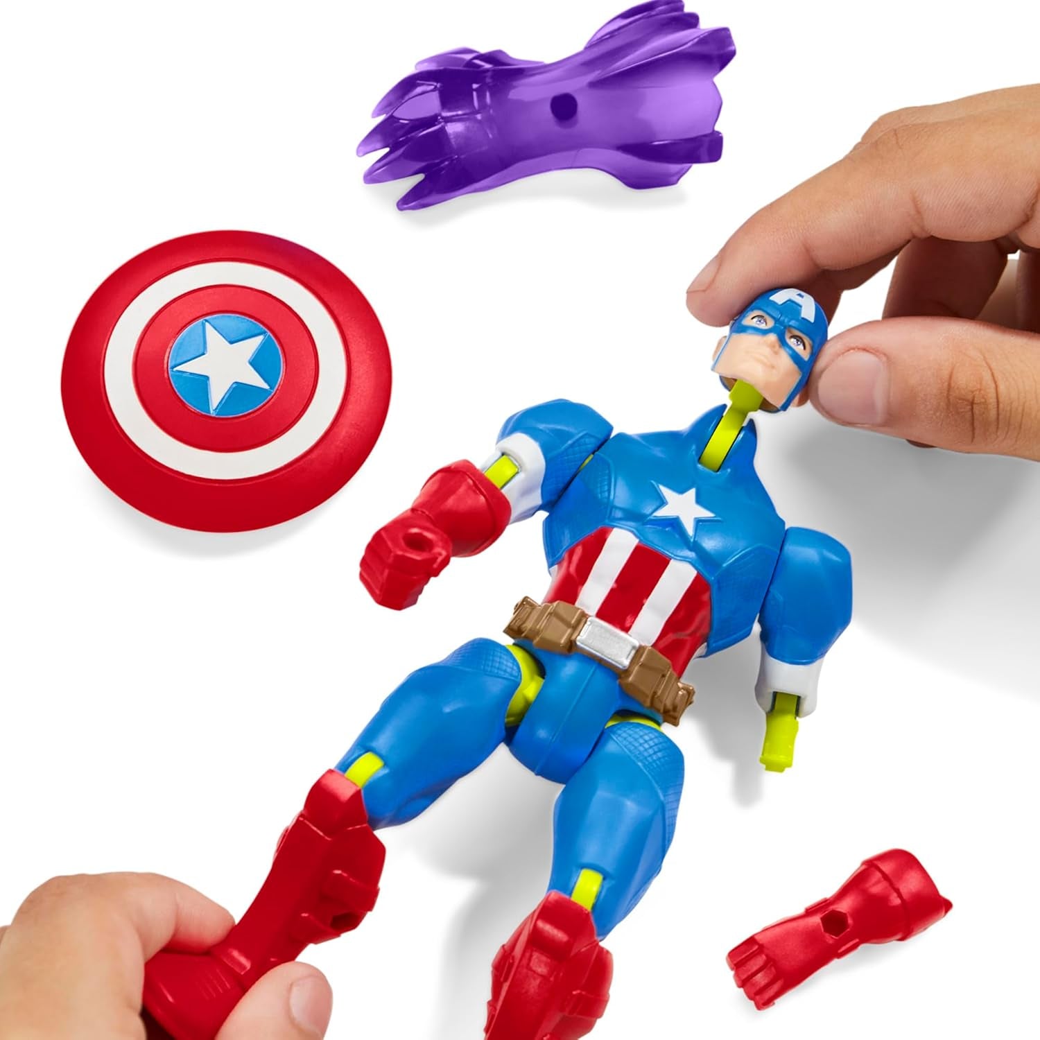Mixmashers Marvel Captain America Avengers Mix-och-matcha actionfigurer och tillbehör Actionfigurer Naty Shop