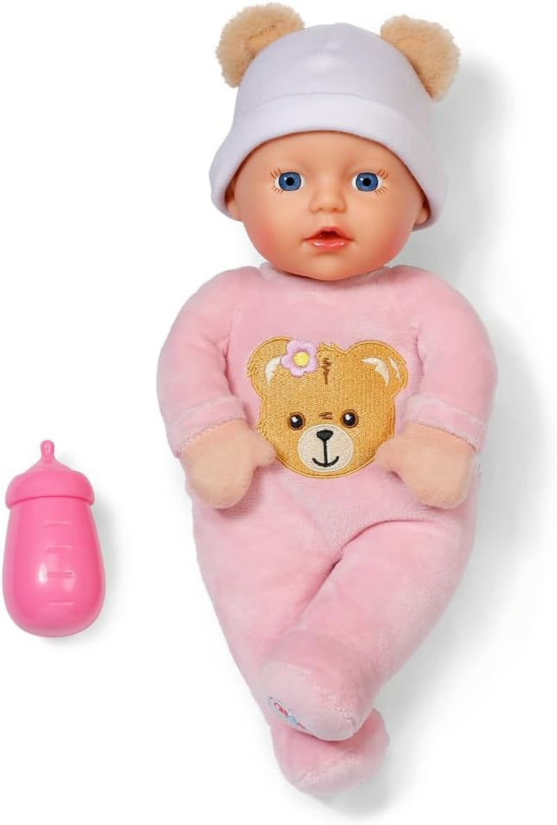 Baby Born Rosie mjuk docka 30 cm med 6 ljud och flaska, rosa