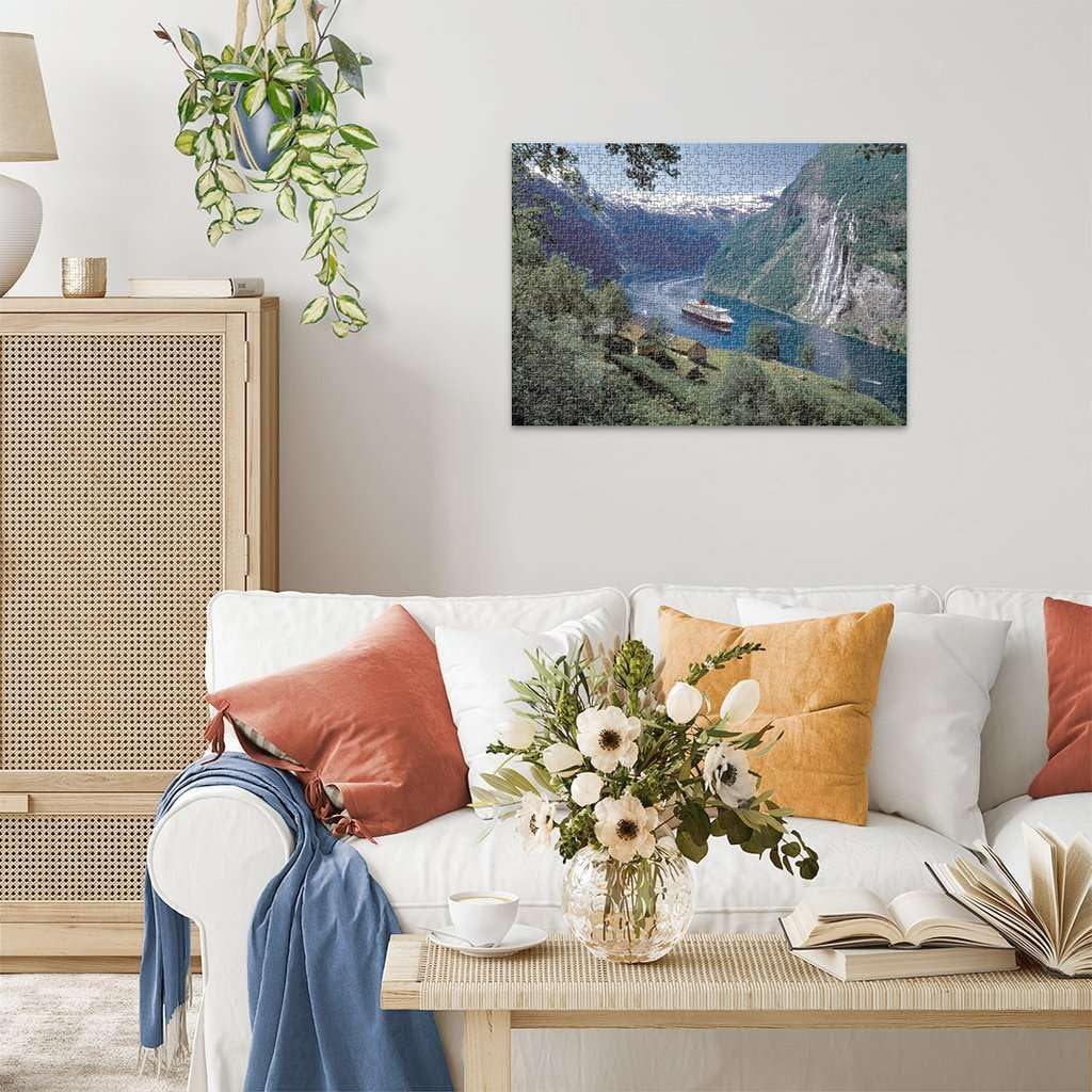 Ravensburger Puzzle 12000475 - Norska Fjorden - 1000 bitars pussel för vuxna och barn från 14 år, norskt landskapspussel Pussel Naty Shop