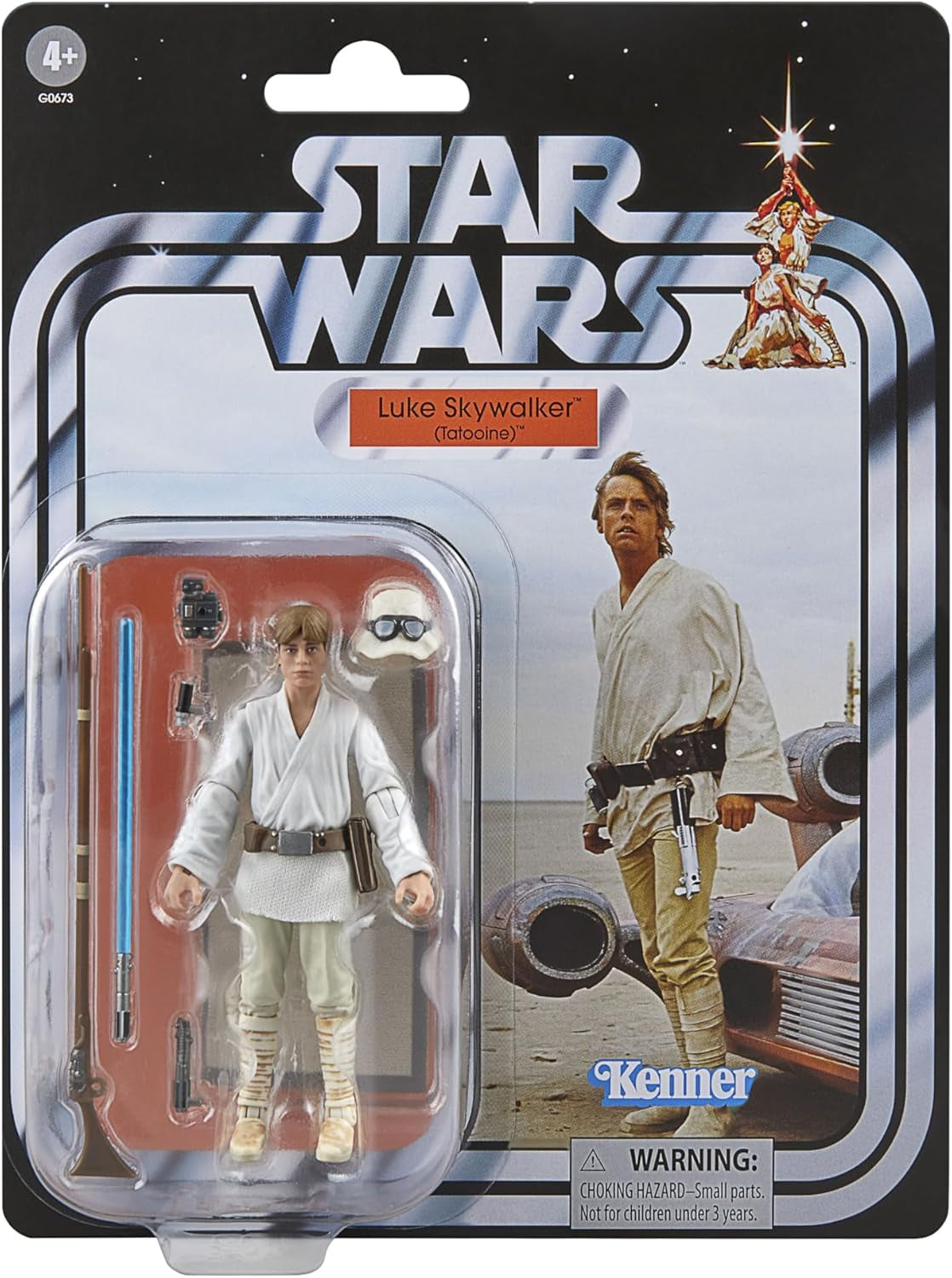 Star Wars Vintage Collection Landspeeder & Luke Skywalker, Star Wars: A New Hope Actionfigur & Vehicle, 9,5 cm actionfigurer Naty Shop