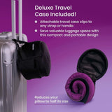 Cabeau Cool Long Haul Travel Kudde – Evolution Cool – Memory Foam med ventiler – Kompakt med väska (röd)