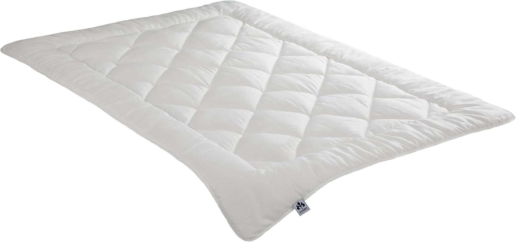 Irisette Merino All Season Quilt - Tillverkat i Tyskland - Nytt övergångstäcke i ren ull 135 X 200 Cm Vit Oeko-Tex Certified Quilts and Quilts Naty Shop 135 X 200 Cm All Season Mono Quilt