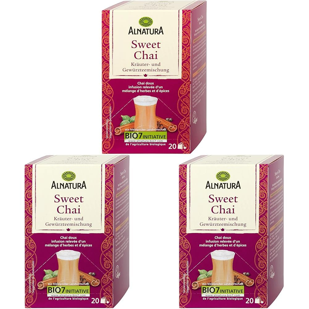 Sweet Chai ekologiskt te, 20 tepåsar, 40 g (förpackning med 3)