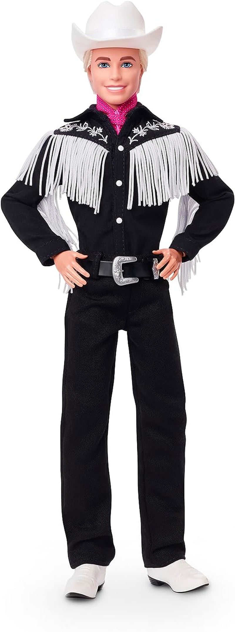 BARBIE the MOVIE Ken - Långfilm Samlardocka i västerländsk outfit, vintageskjorta, cowboyhatt, vita stövlar, från 3 år och uppåt, HRF30 Naty Shop Dolls Standardtitel