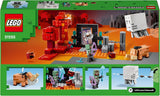 LEGO Minecraft Ambush at the Nether Portal Nether-leksak för barn med stridsscener och legendariska figurer inklusive spökpresent för spelare pojkar och flickor 8 år gamla 21255 Byggset Besuche den LEGO-Store