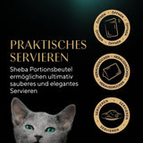 Sheba våtfoder för kattungar, i olika påsar, med lax (MSC) och kyckling i sås, multipack 40x85g