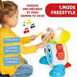 Chicco 00009820100000 Mi första trumset med ljus och ljud, 3 spellägen Musikinstrument med batteri för barn, flerfärgad, stor Jucarii Bebe Naty Shop