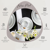 Sänger New Port kaffekoppsset, 12 koppar set för 6, vita porslinskoppar och fat, 150ml | PREMIUM KOLLEKTIONEN