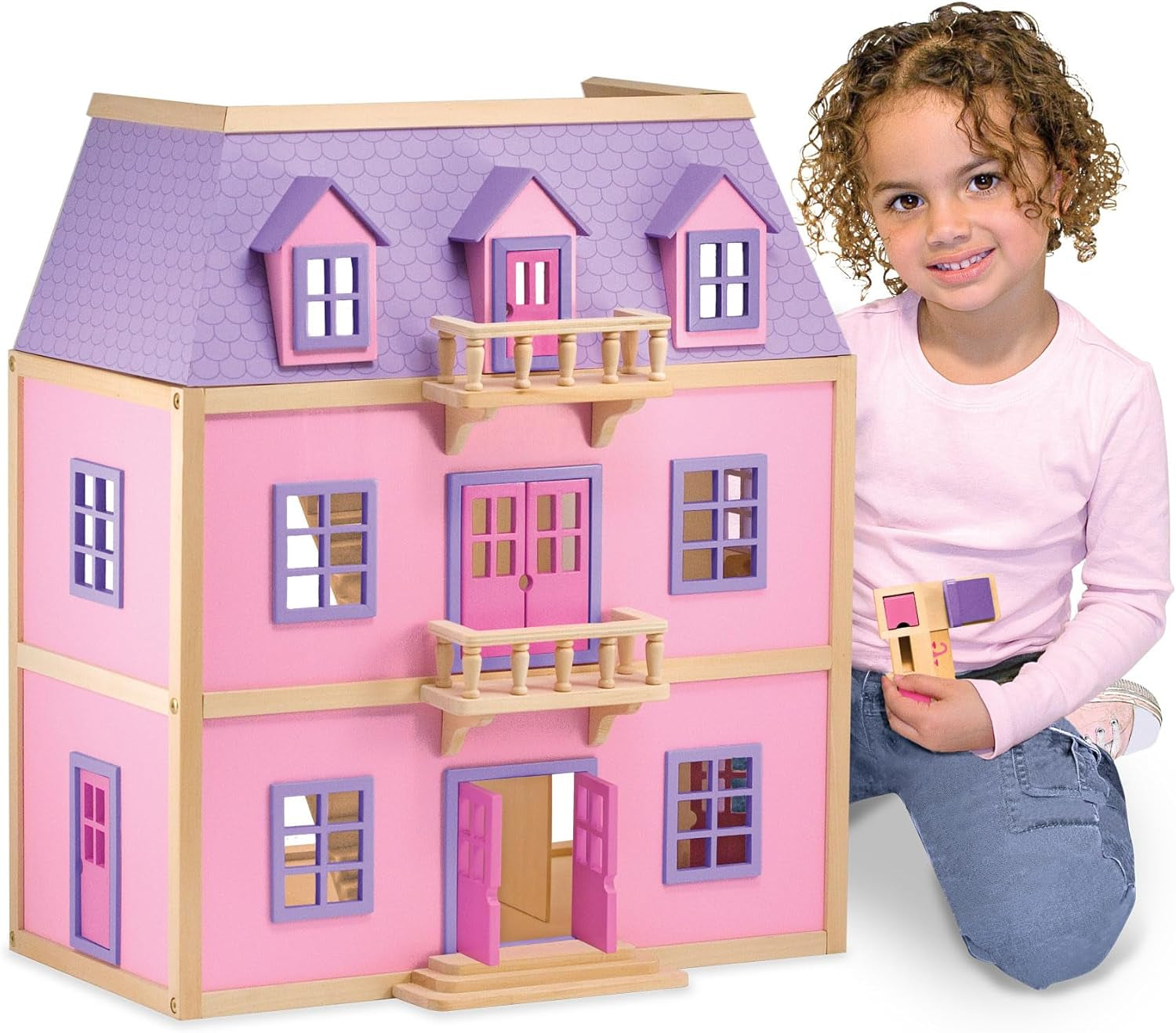 Melissa & Doug dockhus i trä