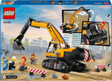 LEGO City Bandgrävmaskin, leksaksgrävare för barn från 8 år, byggleksak med grävmaskinsmodell, byggbar lastbil med tillbehör och 3 minifigurer 60420 Byggset Besuche den LEGO-Store