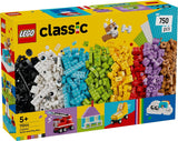 LEGO Classic kreativt set för att bygga och leka - set med färgade klossar - bygg ett hus, en hund, en rolig bil, ett pianoklaviatur och en regnbåge - pysselset för pojkar och flickor från 5 år Byggset Besuche den LEGO-Store