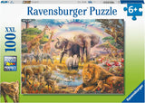 Ravensburger barnpussel - African Savannah - 100-bitars pussel för barn från 6 år och uppåt Pussel Naty Shop Standardtitel