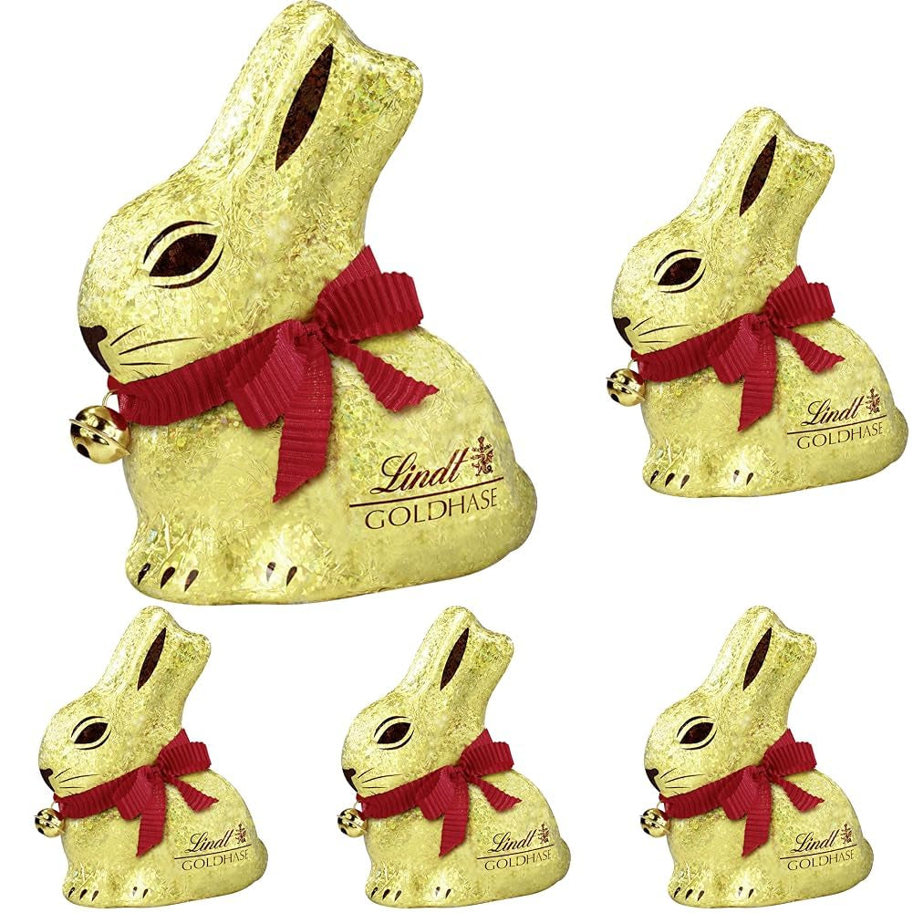 GULD BUNNY Golden Chocolate Glamour Edition | 100g GULDKANIN | Påskharen Premium Mjölkchoklad | Påskchoklad | Gåva av choklad | Chokladkanin | Påskharen