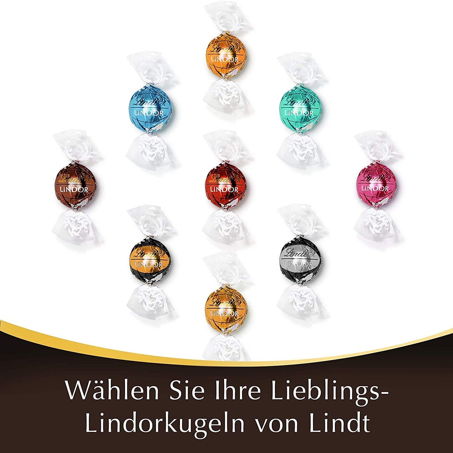 Presentförpackning LINDOR Extra Black 70% Cacao, Presentchoklad, ca. 15 LINDOR tryffel, 186 g (förpackning med 2)