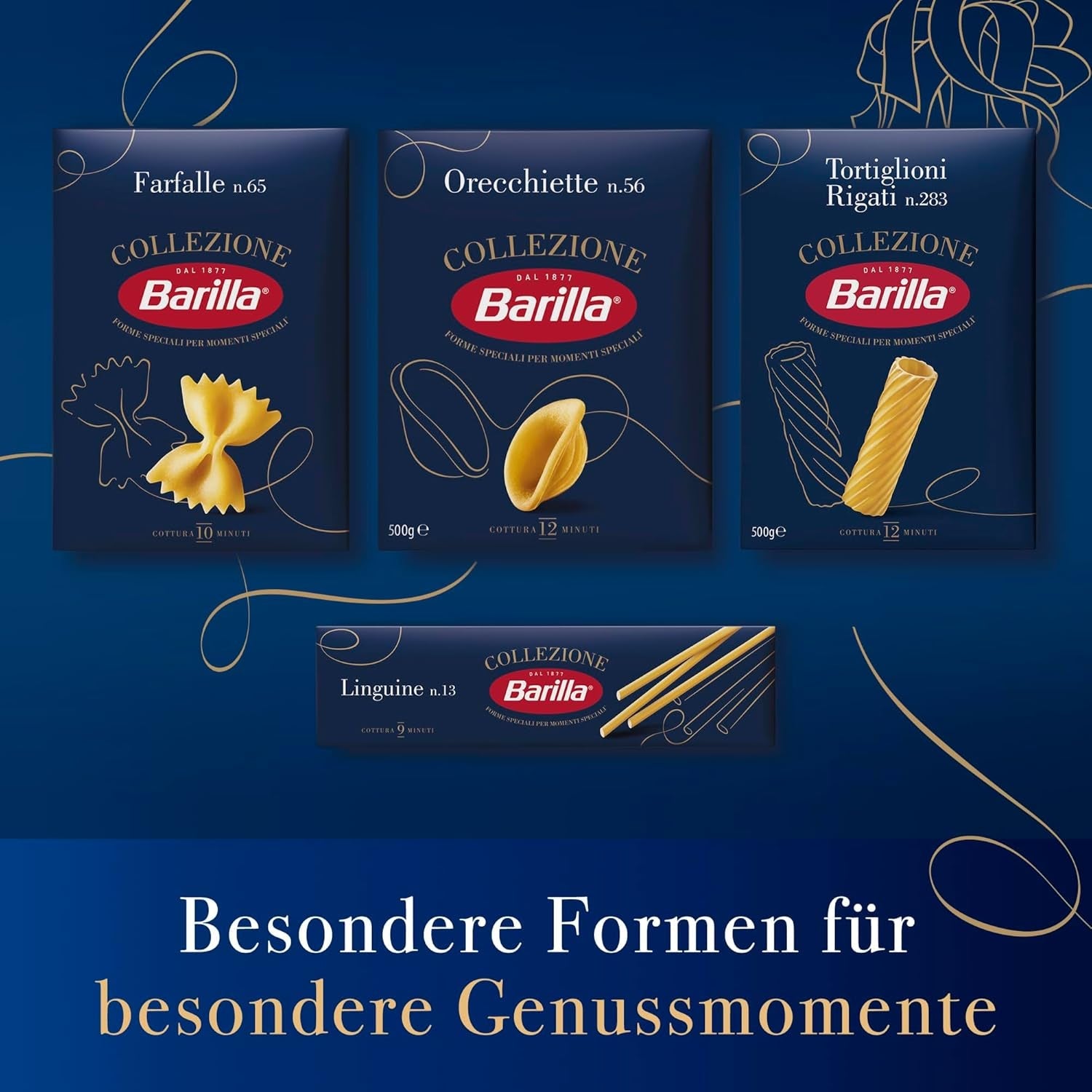 Barilla Collezione Lasagne Pasta från durumvete, alltid al dente, 500g