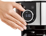 CASO Selection C 10 Thermo Design kaffebryggare – Rostfritt stålhölje, 1,2 l isotermisk karaff (10 koppar), touchkontroller och timer, Aroma PLUS-funktion, permanent filter, anti-droppfilter
