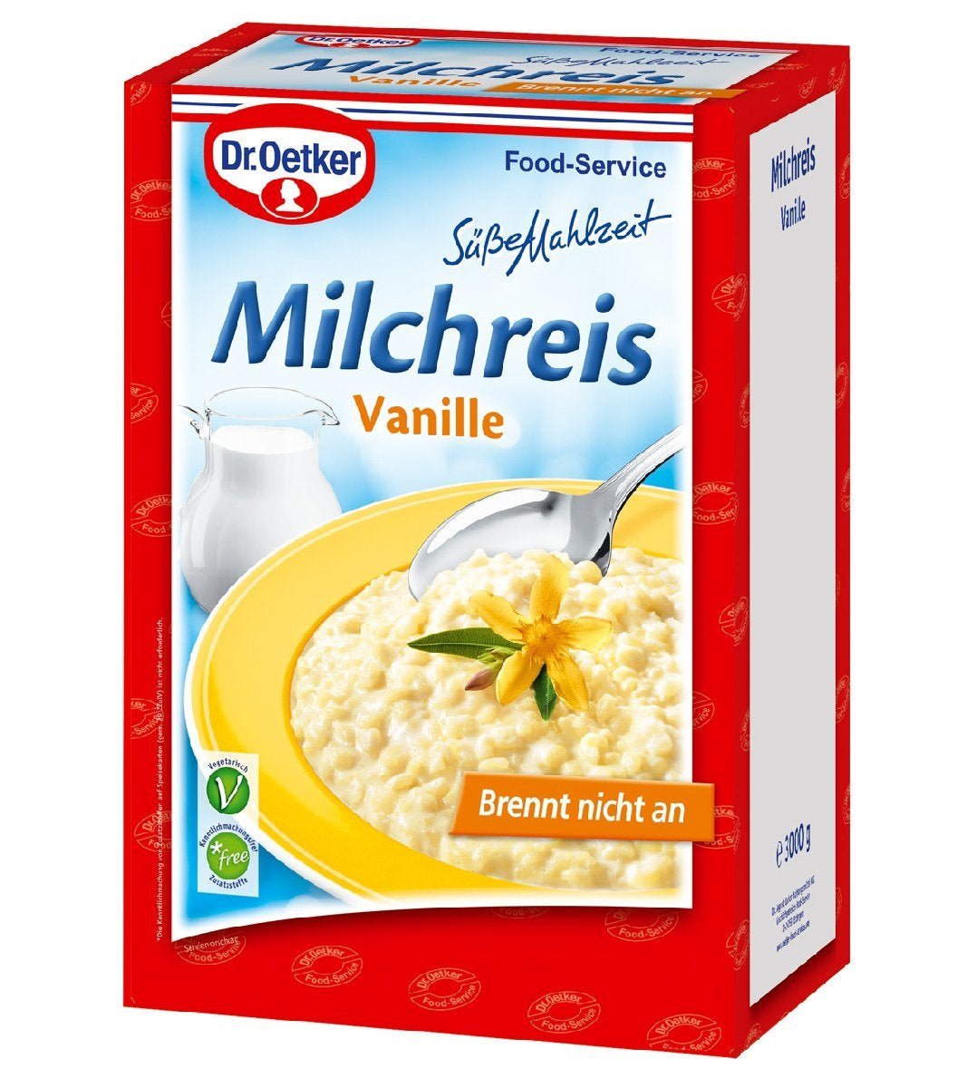 Dr. Oetker Professional, Vanilj Rice Pudding, Rice Pudding Pulver i 3 kg förpackning, 1-39-208480