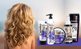 Cameleo - Silverfärgningsmask - Ingen gul effekt - Violettbehandling och färgskydd för blont, grått, vitt hår - Platinanyanser - UV-skydd - Parabenfri - 200 ml Naty Shop hårmask