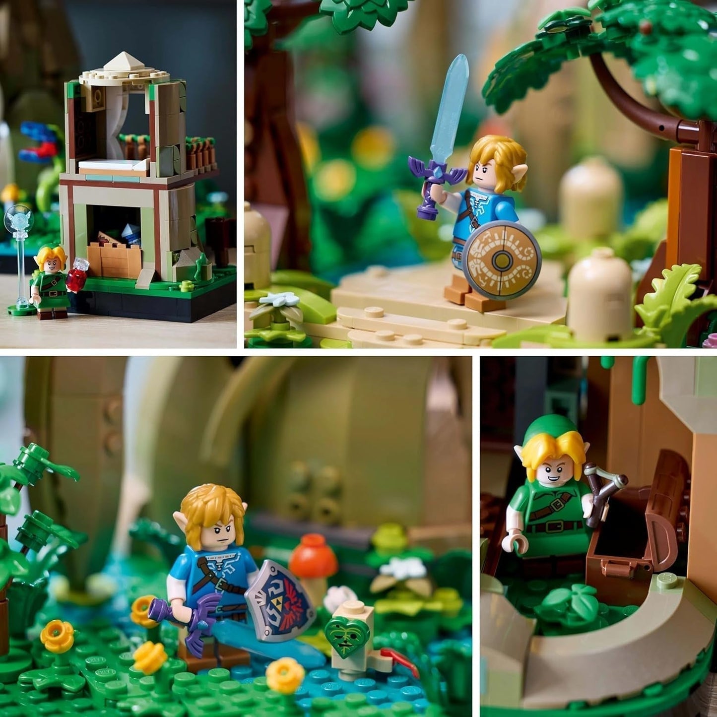 LEGO The Legend of Zelda Deku Tree 2-i-1 - samlarbit med Princess Zelda och 3 Link minifigurer - byggset för vuxna och presentidé för videospelsfans - 77092 Byggset Besuche den LEGO-Store