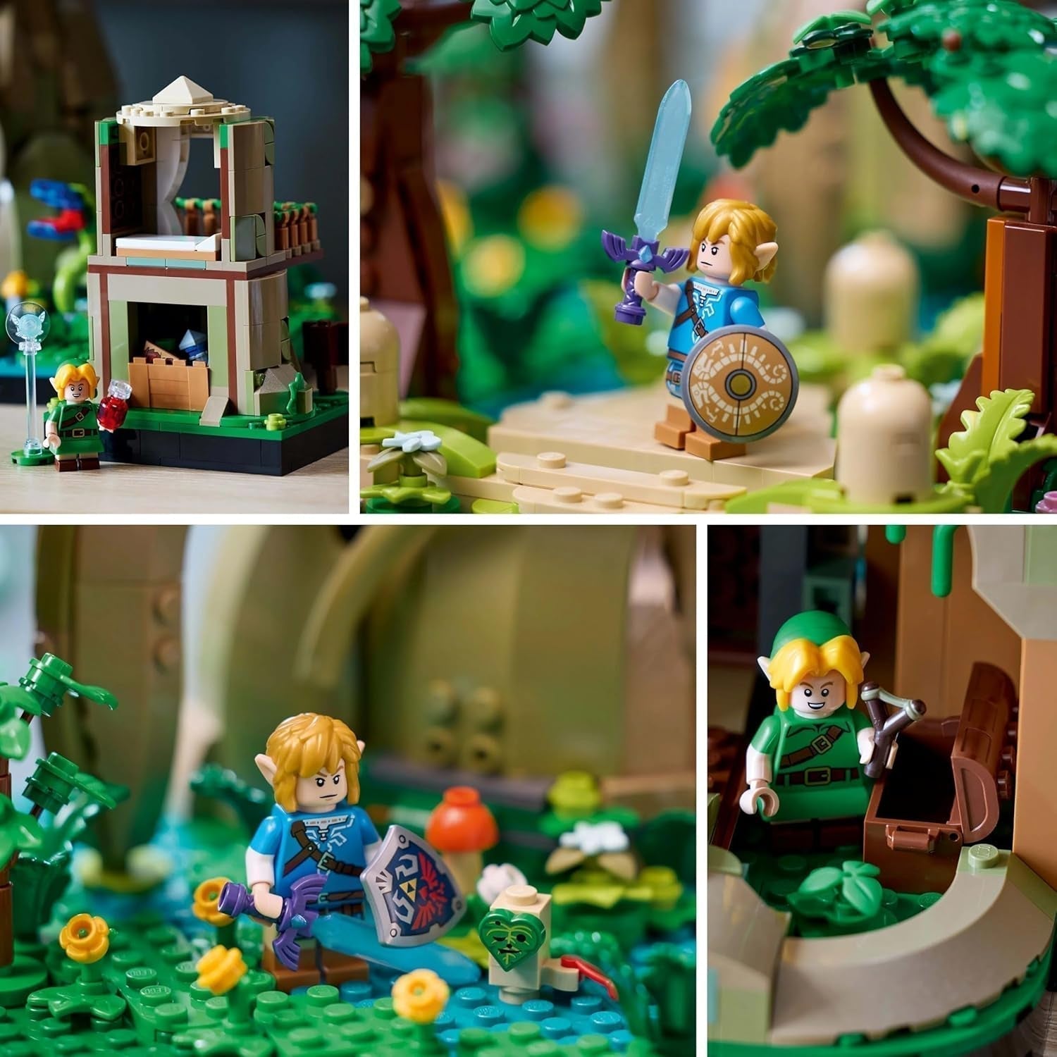 LEGO The Legend of Zelda Deku Tree 2-i-1 - samlarbit med Princess Zelda och 3 Link minifigurer - byggset för vuxna och presentidé för videospelsfans - 77092 Byggset Besuche den LEGO-Store