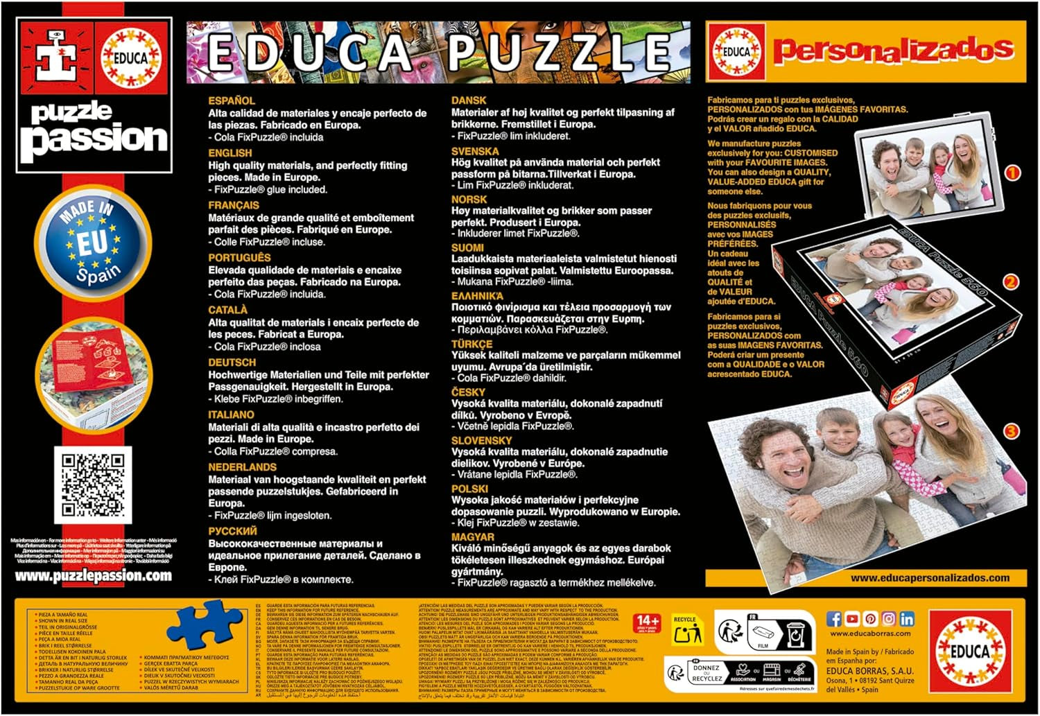 Educa - Pussel med 1500 bitar för vuxna | Den japanska trädgården. Mått: 85 X 60 cm. Inkluderar Fixpuzzle pussellim. I 14 år (19937) Puzzle Naty Shop