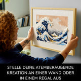 LEGO 31208 Art Hokusai - The Great Wave 3D japanska väggdekorationer Hantverksset Inramad havsduk Vuxenhobbyer DYI Hemkontorsdekorationer Byggsatser Besuche den LEGO-Store