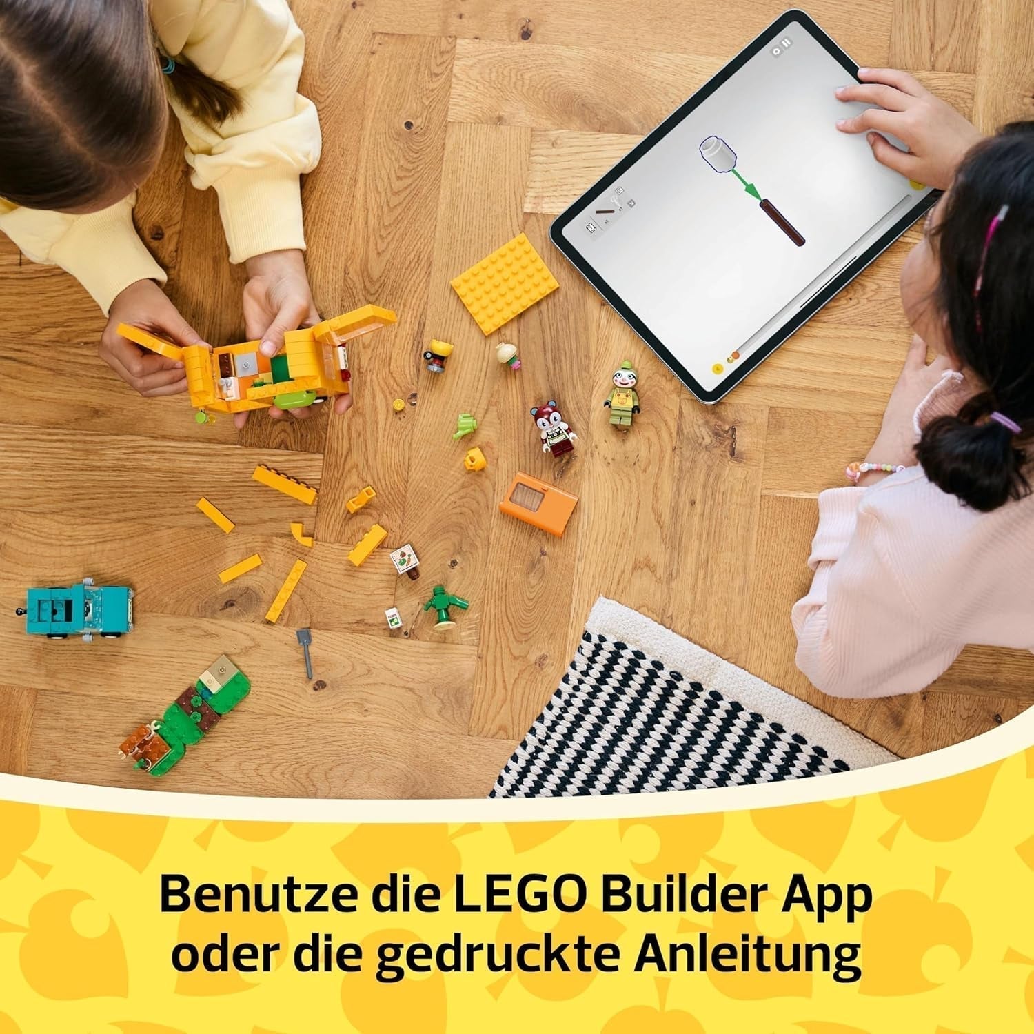 LEGO Animal Crossing Gerds husvagn och trädgård Rollspelsset Billeksak för barn 7 år gamla flickor och pojkar Presentvideospelleksak med djurfigurer 77054 Byggset Besuche den LEGO-Store