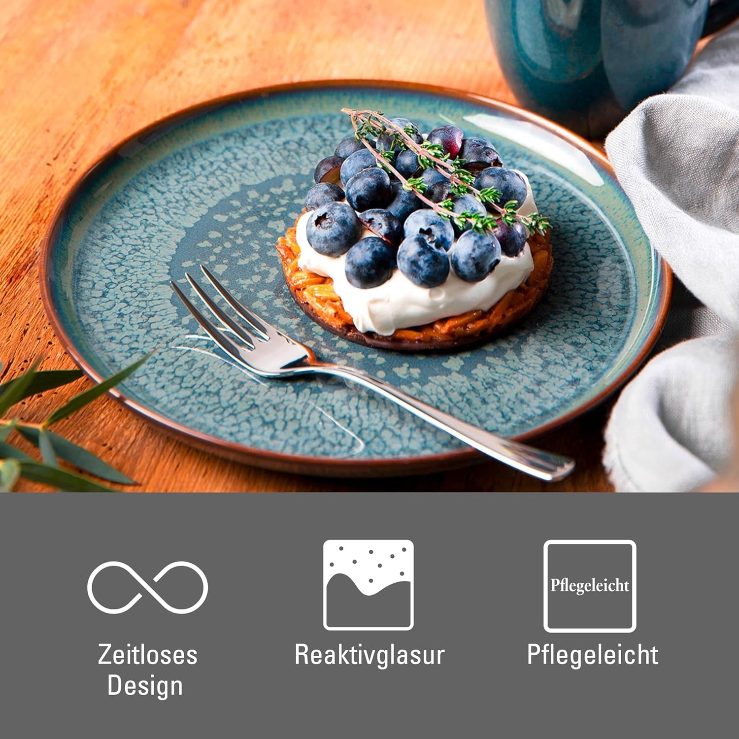 Crafted Breeze servisset från Villeroy & Boch, 4 delar, för 2, grön
